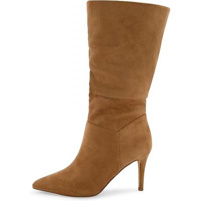 Camel Women Flexible Elastic Heel Boots